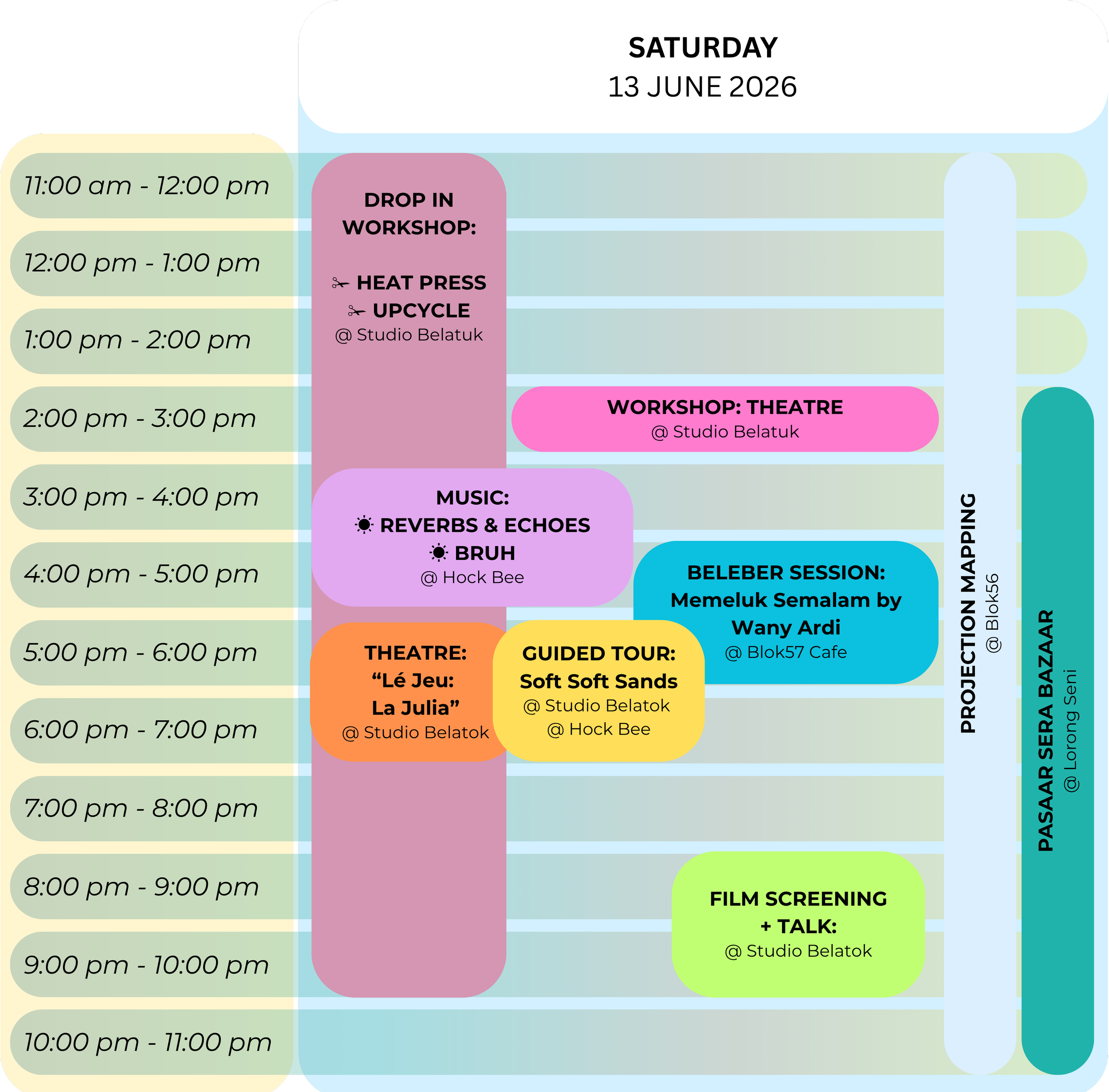 Saturday Schedule