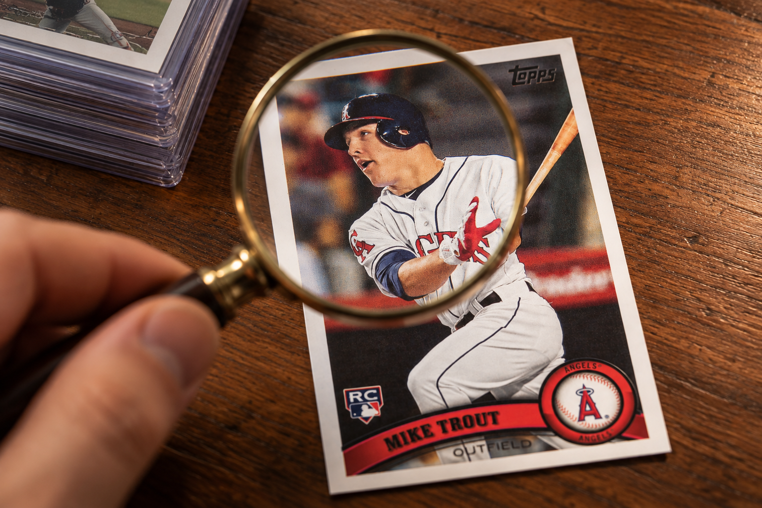 Trading card condition and handling