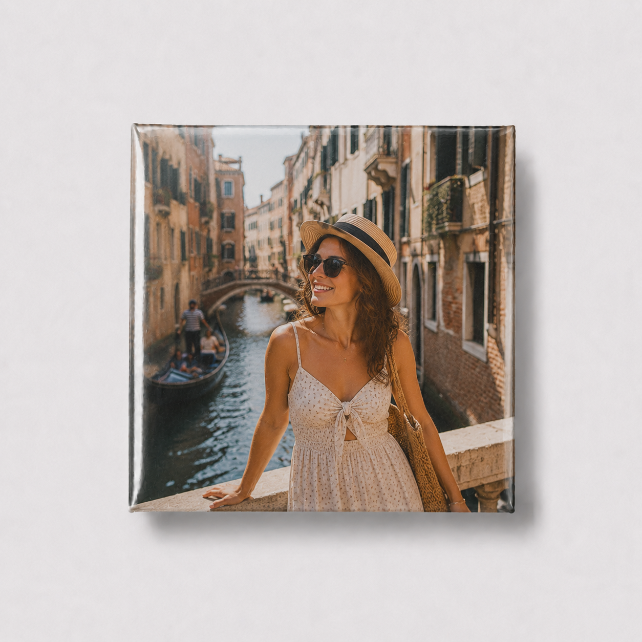 Lake Geneva custom photo magnet example