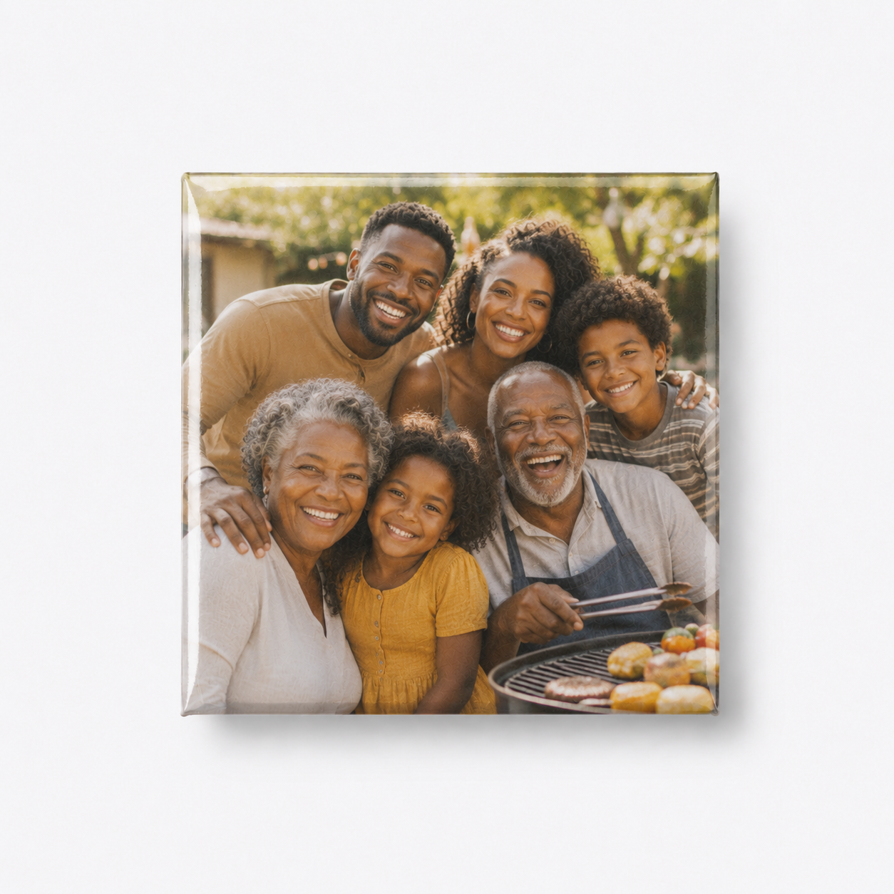 Family Reunion custom photo magnet example
