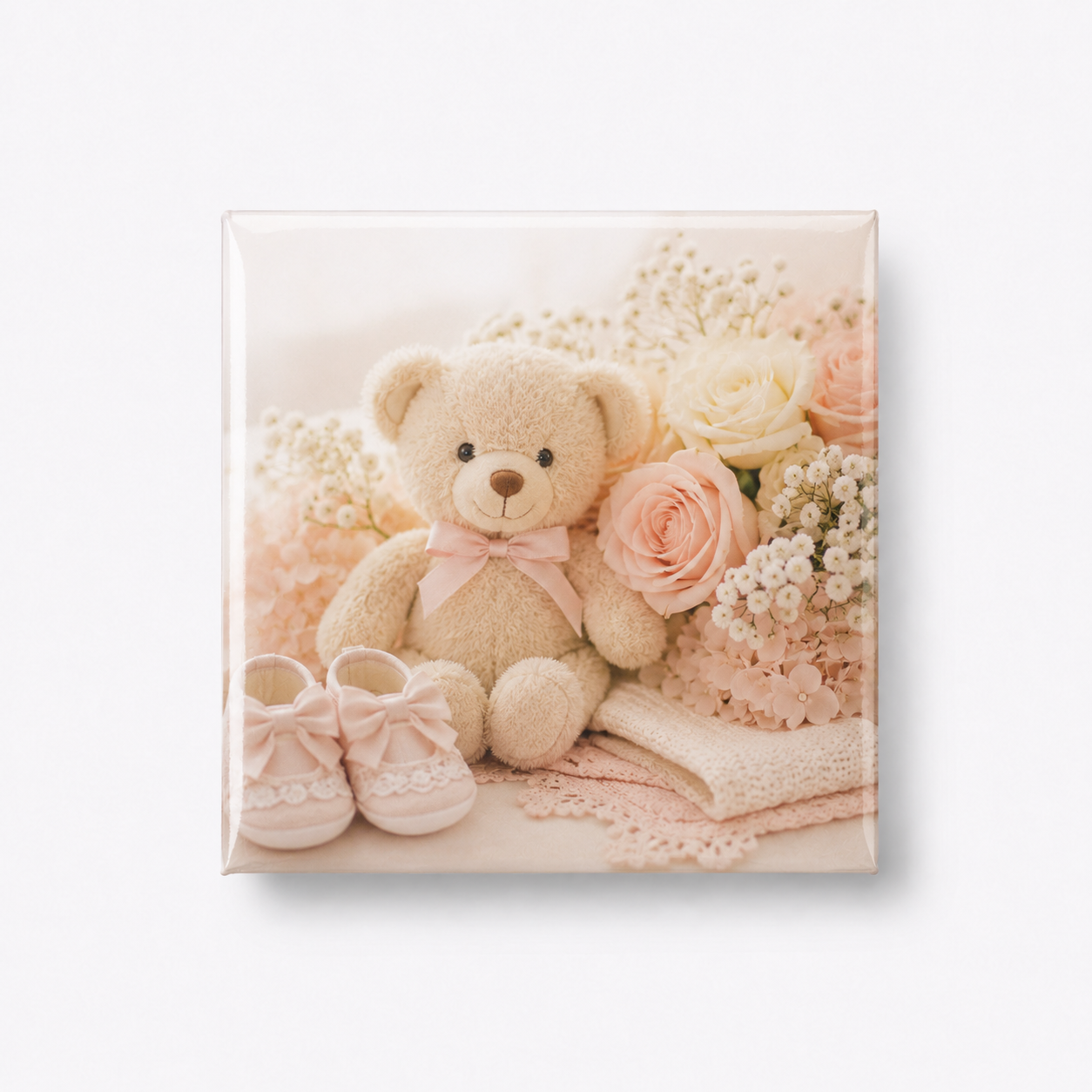 Baby Shower custom photo magnet example