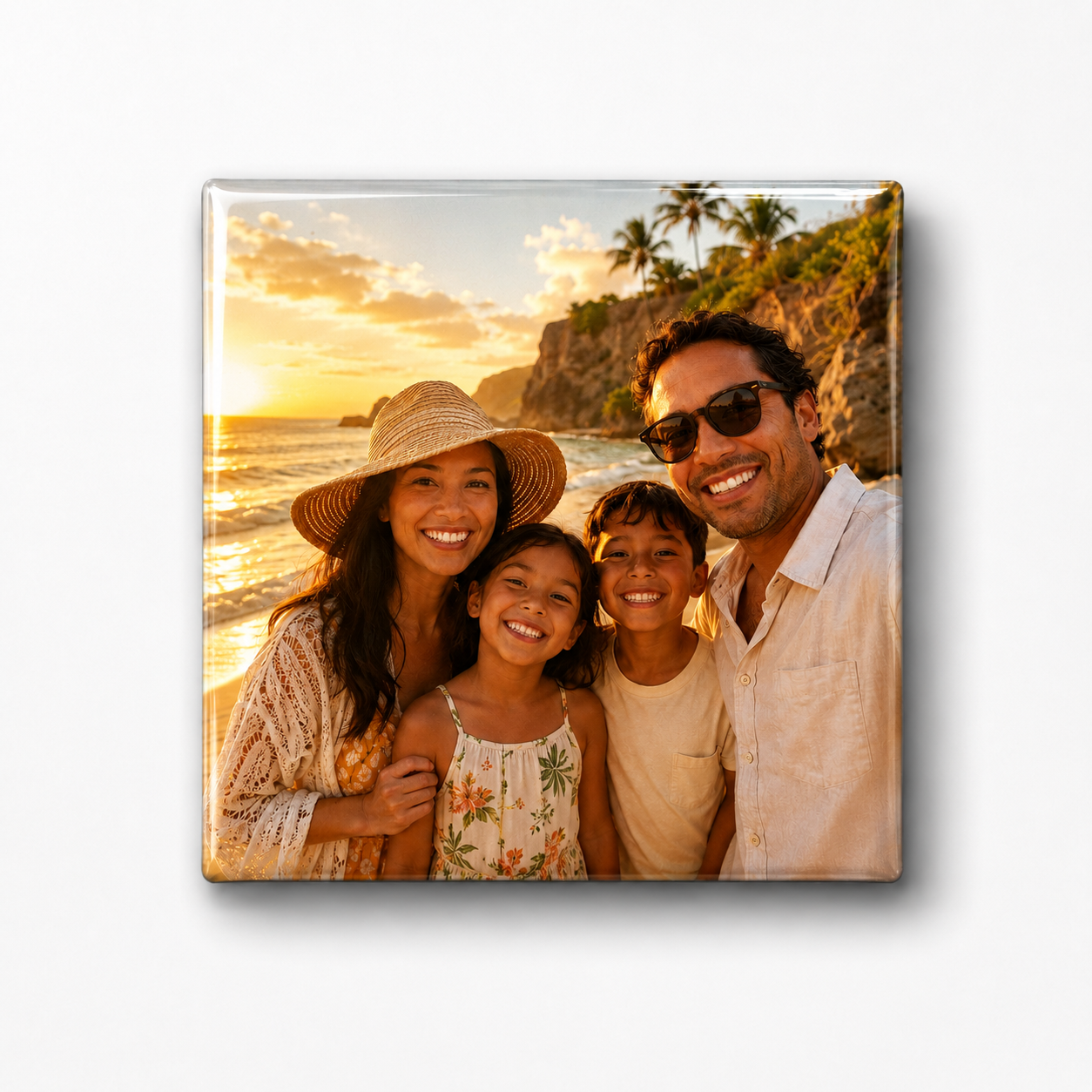 Golden Hour custom photo magnet example