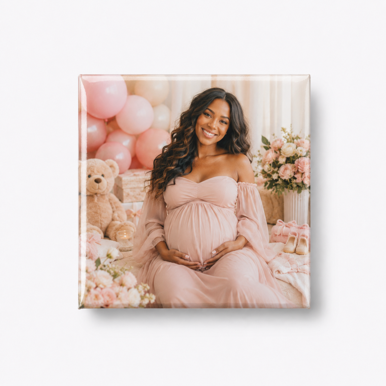 Baby Girl custom photo magnet example