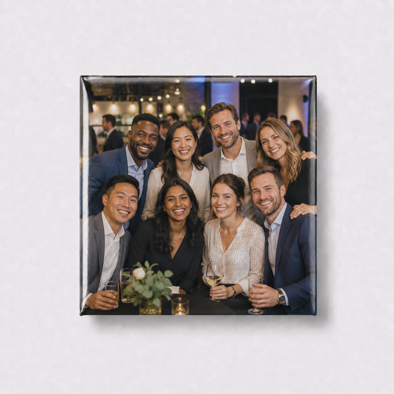 Team Event custom photo magnet example