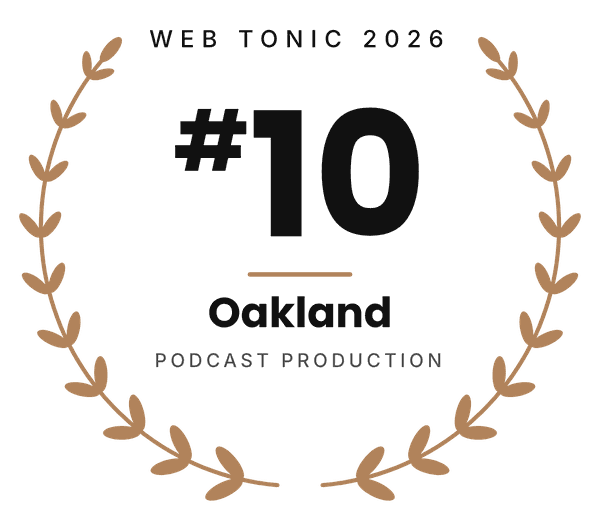 Web Tonic 2026: Push Play ranked #10 podcast production company in Oakland