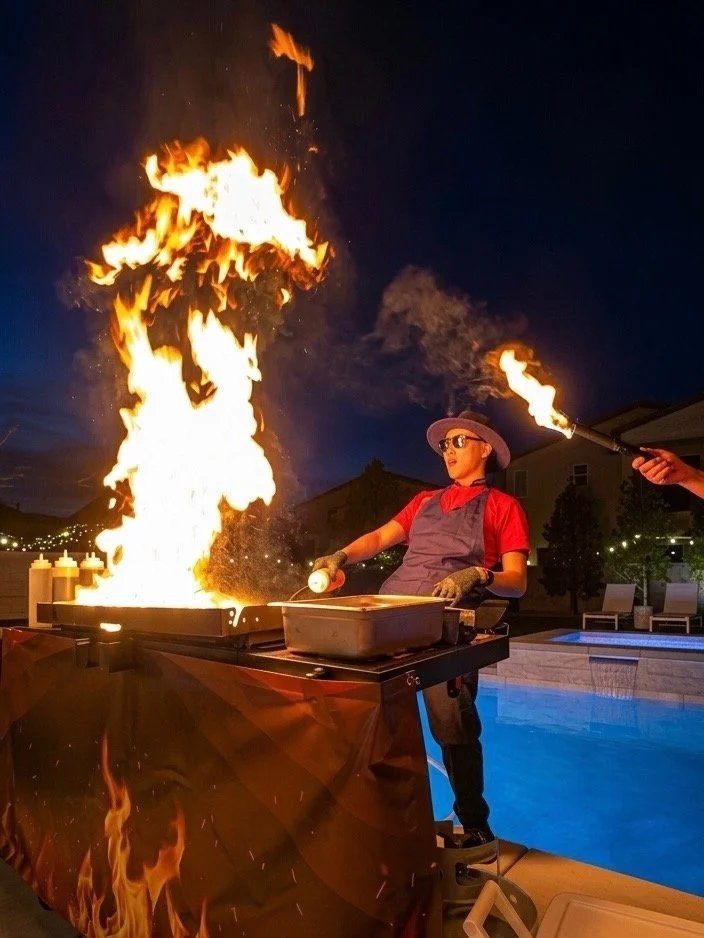 Hibachi Happy Customer