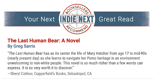 The Last Human Bear nominated for the June 2026 Indie Next List