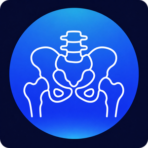 Hip injury icon