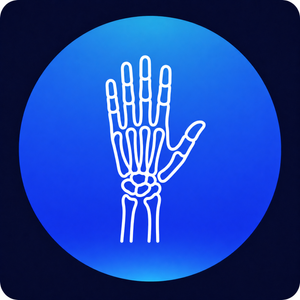 Finger and wrist injury icon