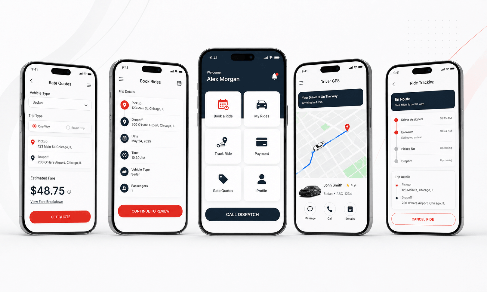GroundApp mobile booking interface
