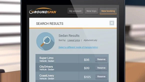 GroundSpan product interface