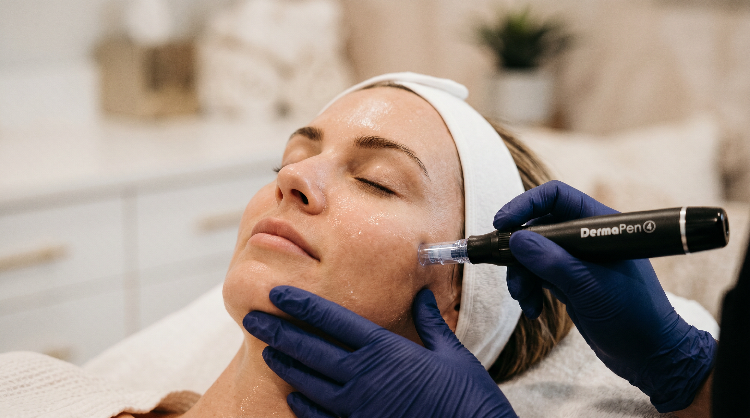 Microneedling treatment at Skin Theory Aesthetics Mount Kisco NY