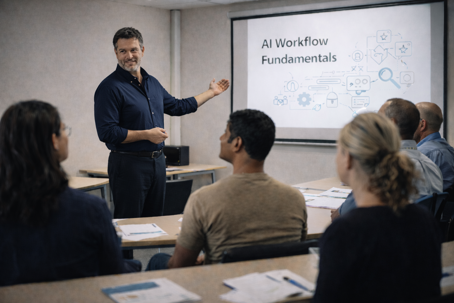 Education, workshops and speaking — building AI fluency in organisations
