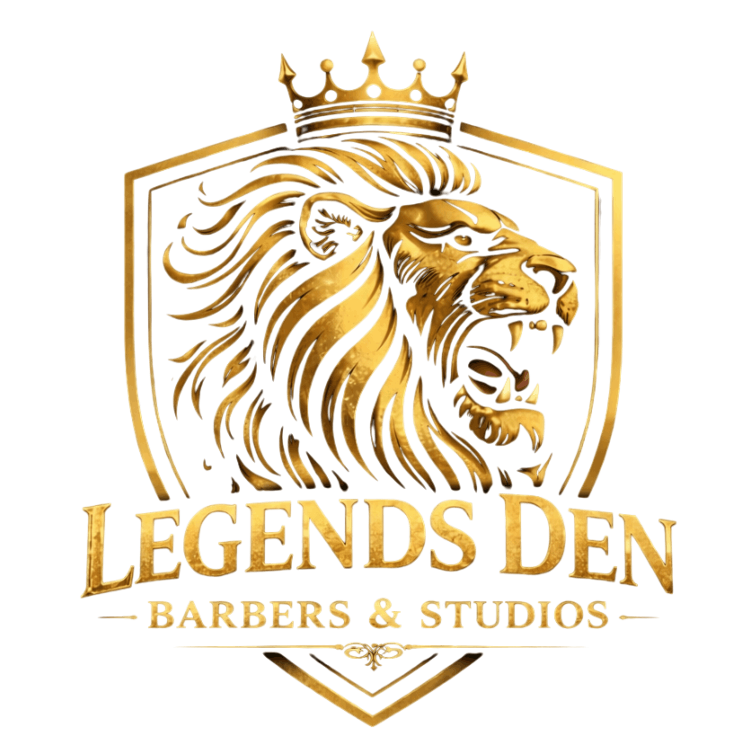 Legends Den Barbers and Studios logo