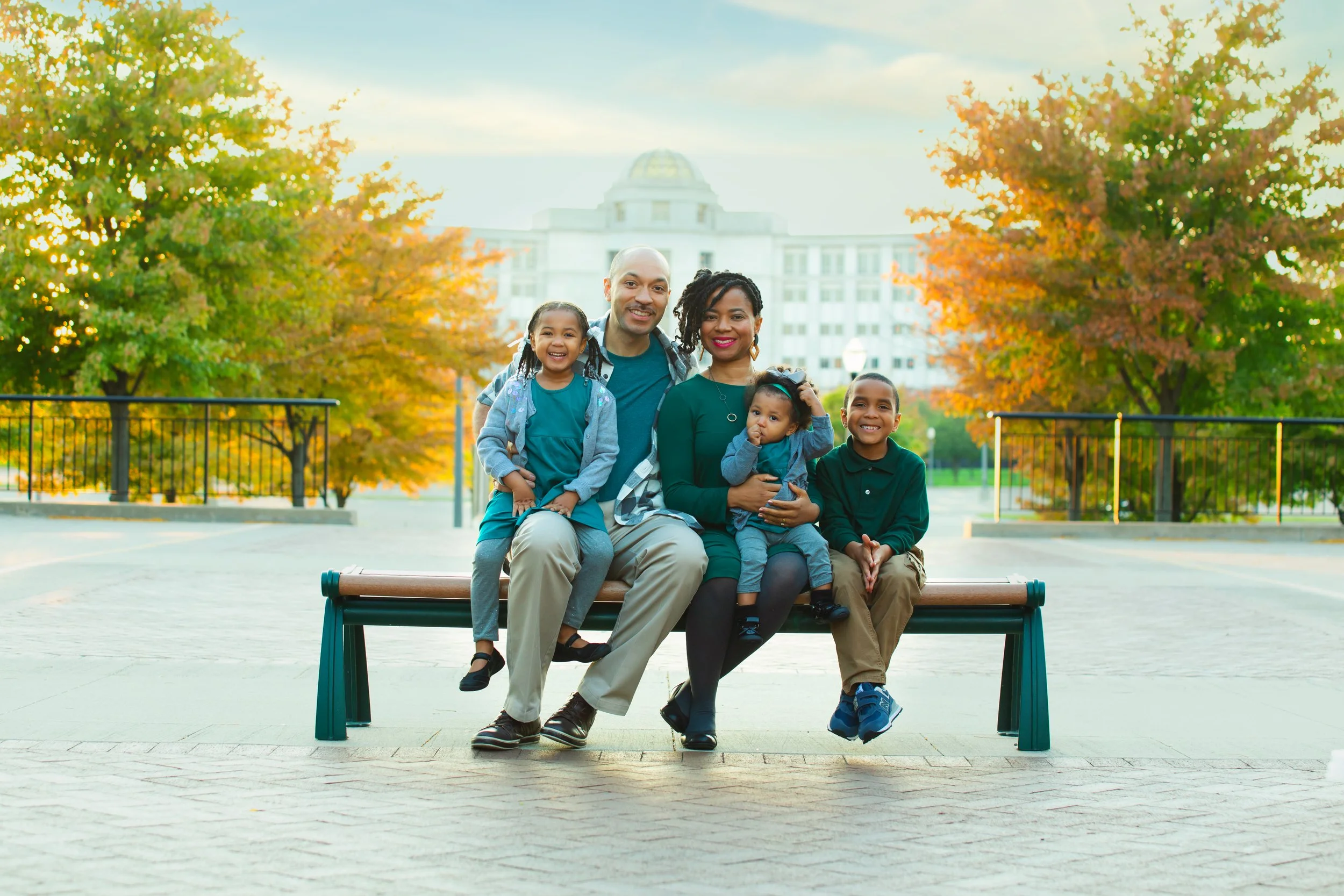 Walter Marshall and family during the photography outing that sparked SteepleChase