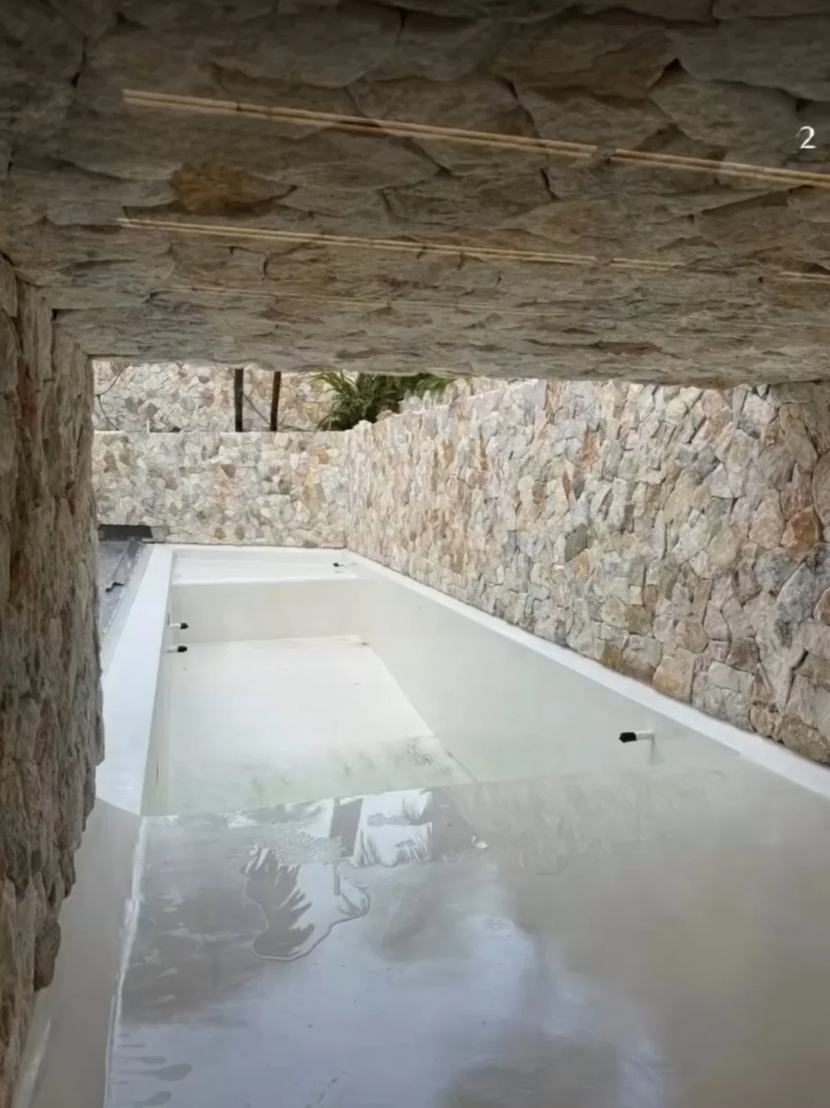 Matte mineral plaster interior with a soft low-sheen finish
