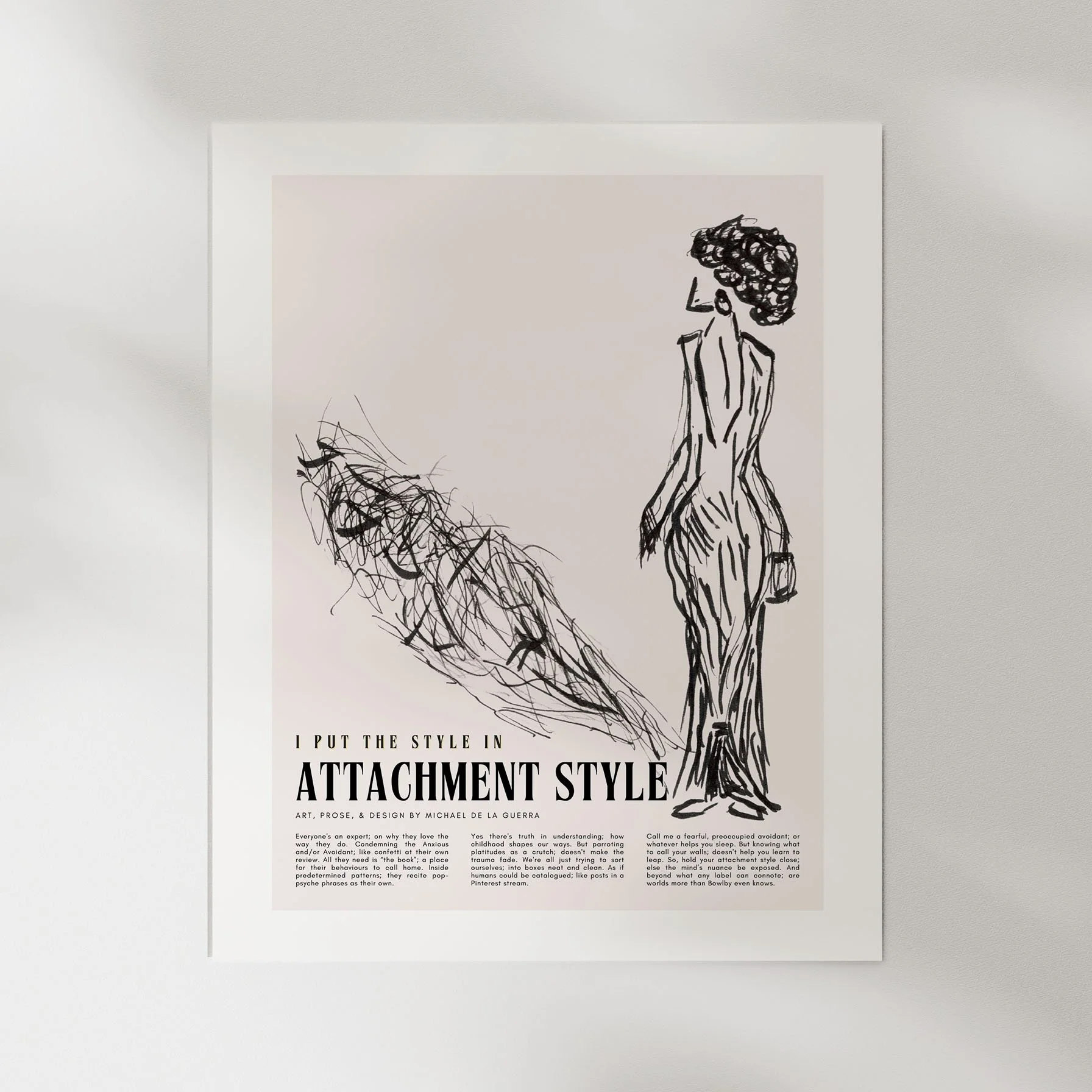 Attachment Style print
