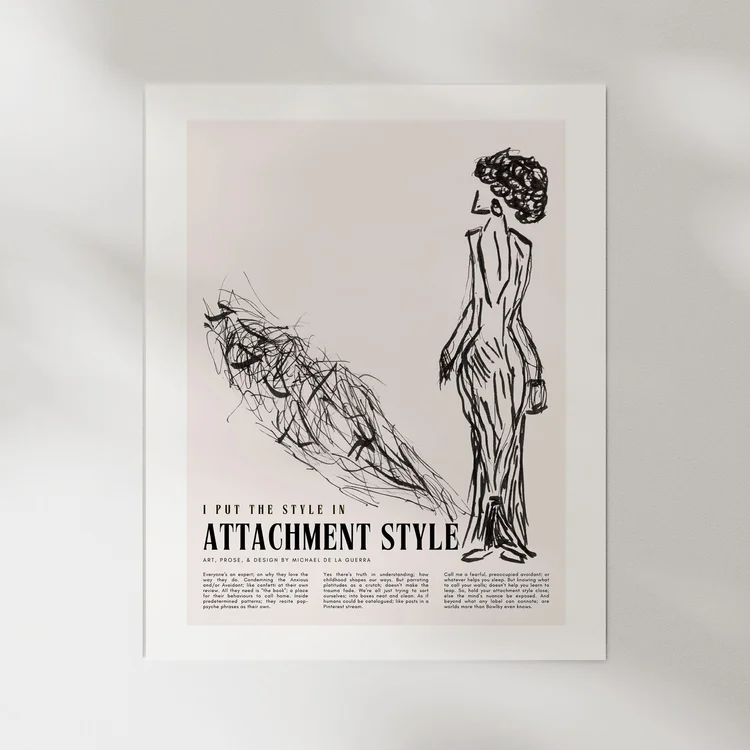 Attachment Style print