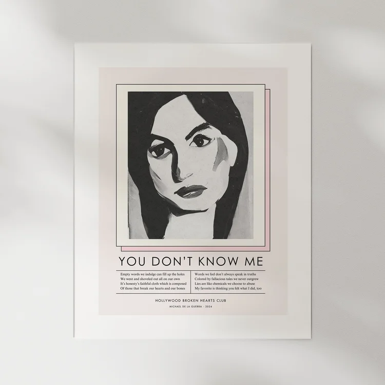 You Don't Know Me print