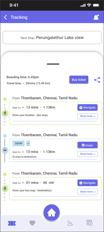 Live tracking