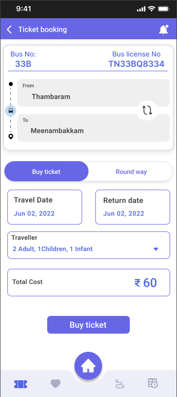 Ticket booking