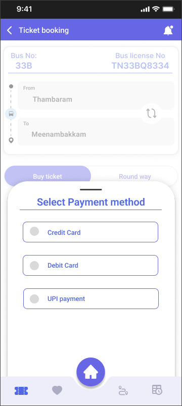 Payment method selection