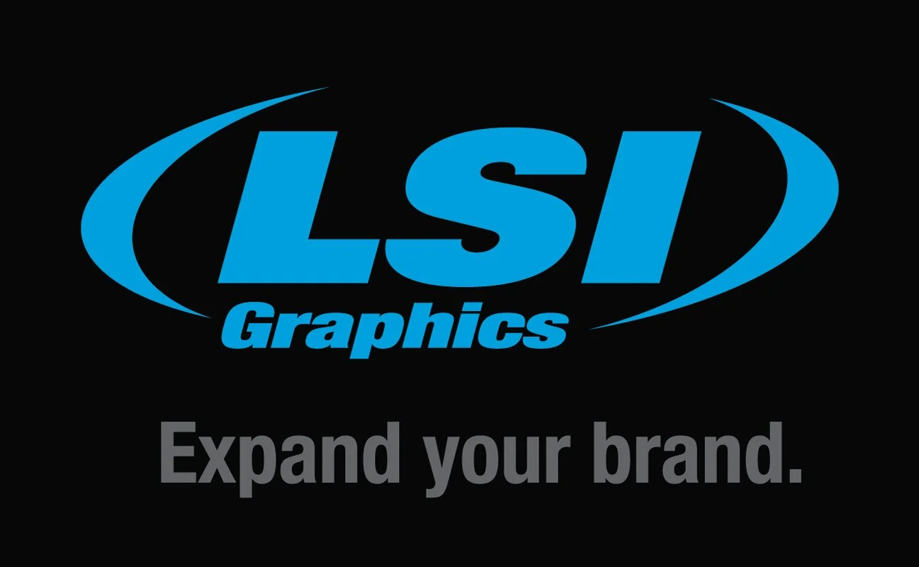 LSI Graphics vertical logo dark
