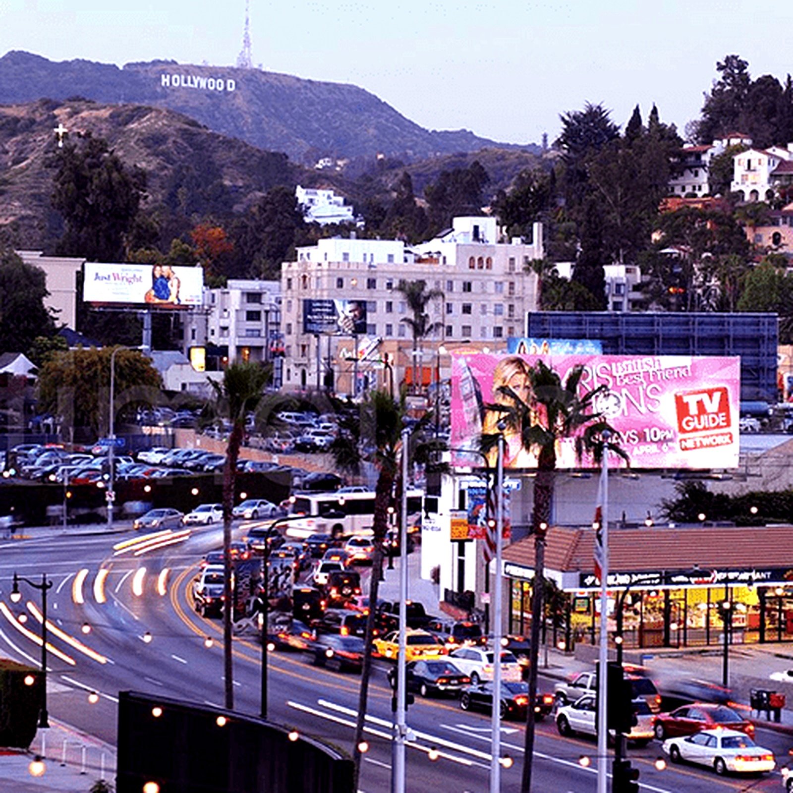 View of the Hollywood Sign from West Hollywood