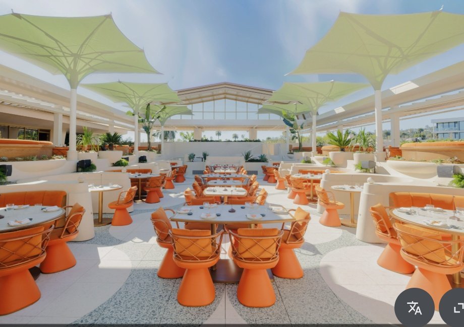 Rooftop restaurant in West Hollywood