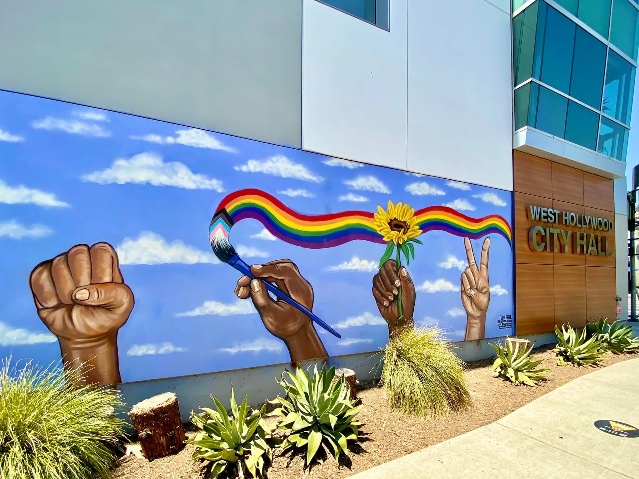 Street mural in West Hollywood