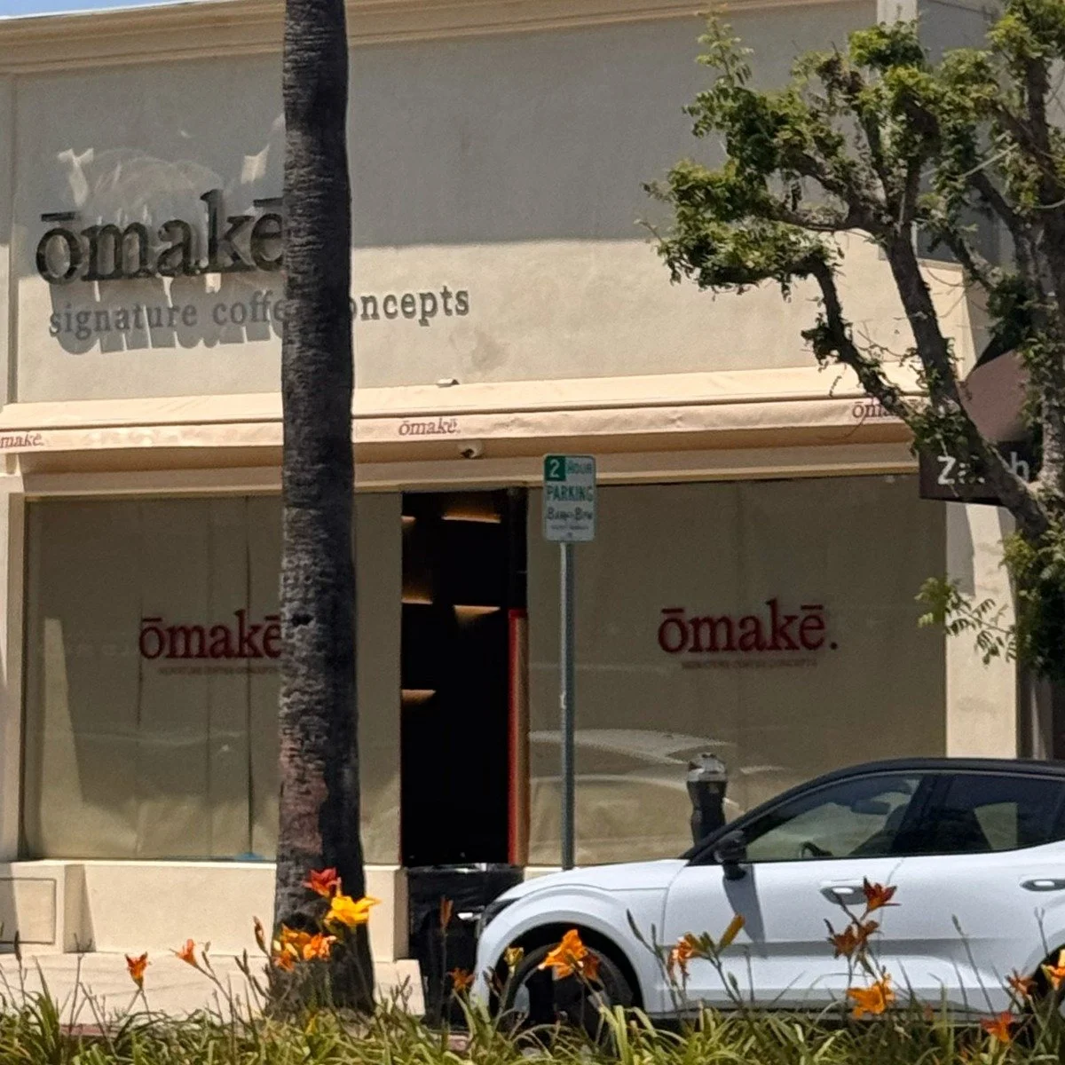 Omake signature coffee concepts storefront in Studio City
