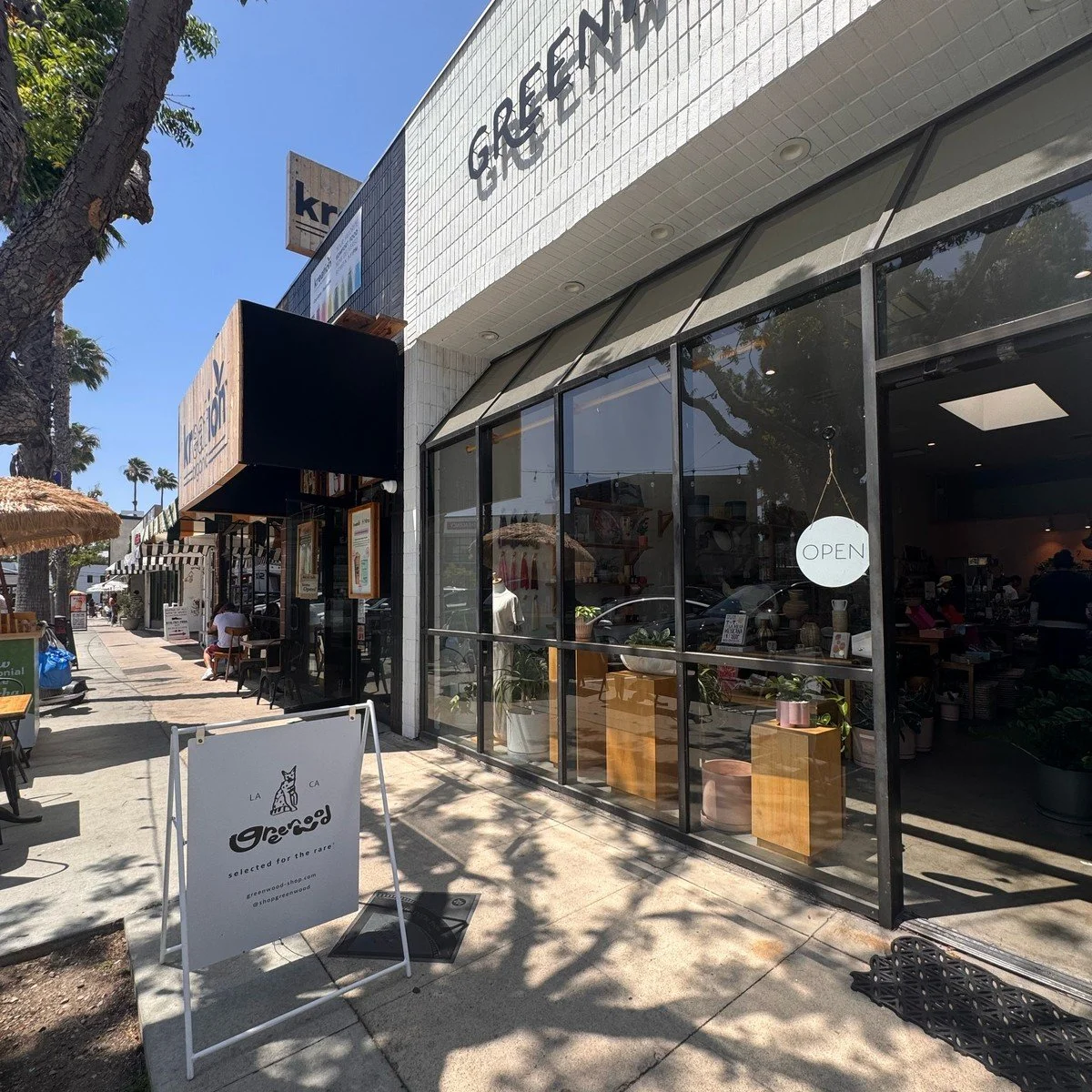 Greenwood shop storefront on Ventura Boulevard in Studio City