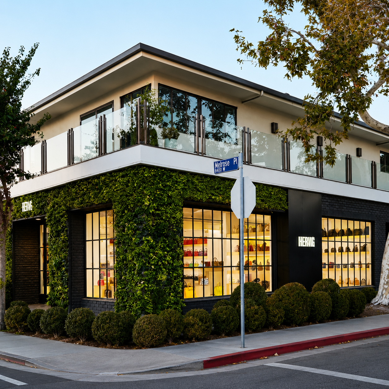 Storefront on Melrose Place in West Hollywood