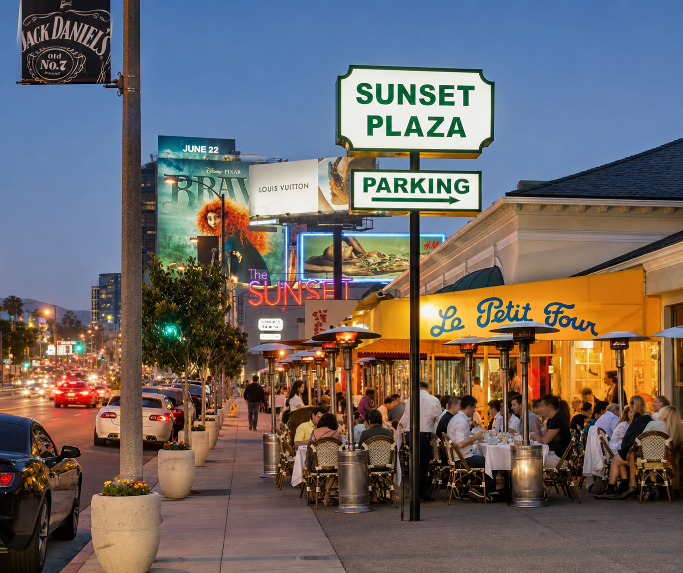 Sunset Plaza shopping street