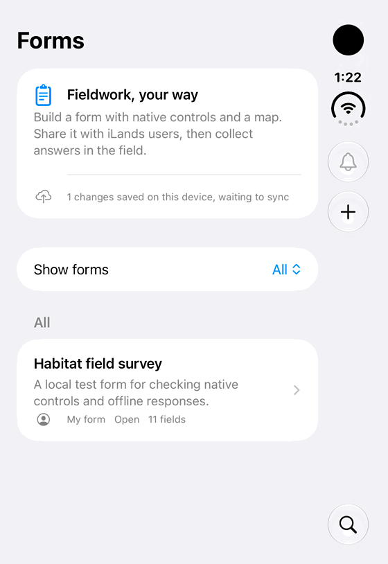 Review Forms notifications: genuine looping iPhone Duo recording at half speed