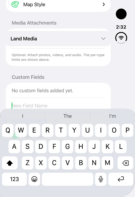 Add custom field values: genuine looping iPhone Duo recording at half speed