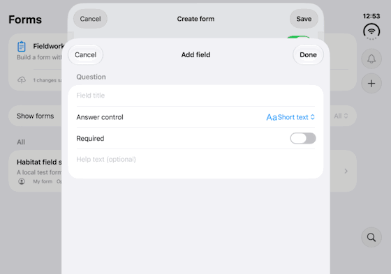Choose and configure form questions: genuine looping iPhone Duo recording at half speed