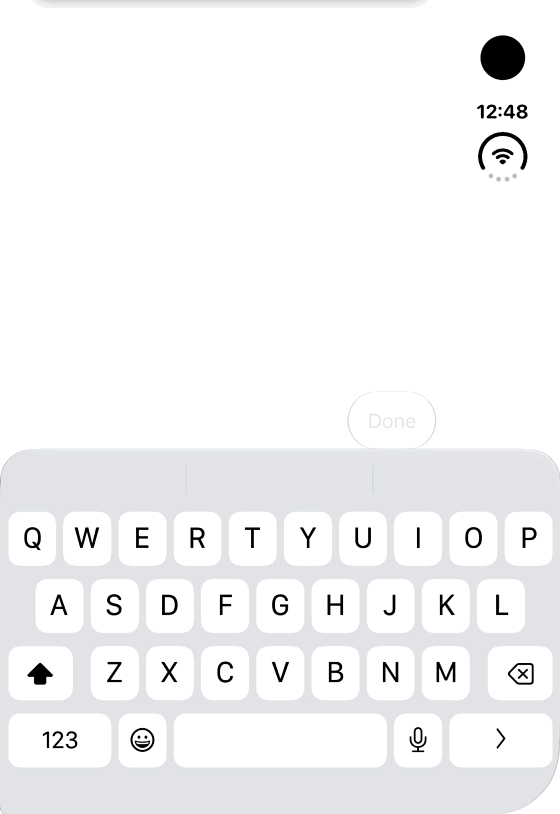 Update user information and photo: genuine looping iPhone Duo recording at half speed