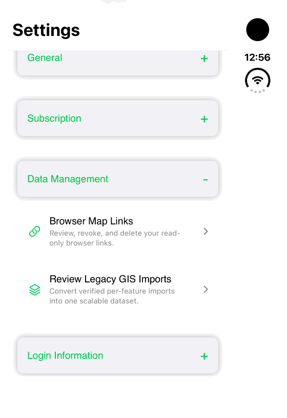 Review Browser Map Links access: genuine looping iPhone Duo recording at half speed