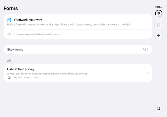 Build and share a mapped form: genuine looping iPhone Duo recording at half speed