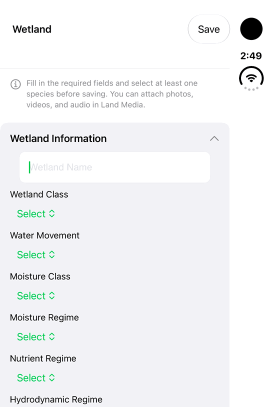 Create and maintain a wetland record: genuine looping iPhone Duo recording at half speed