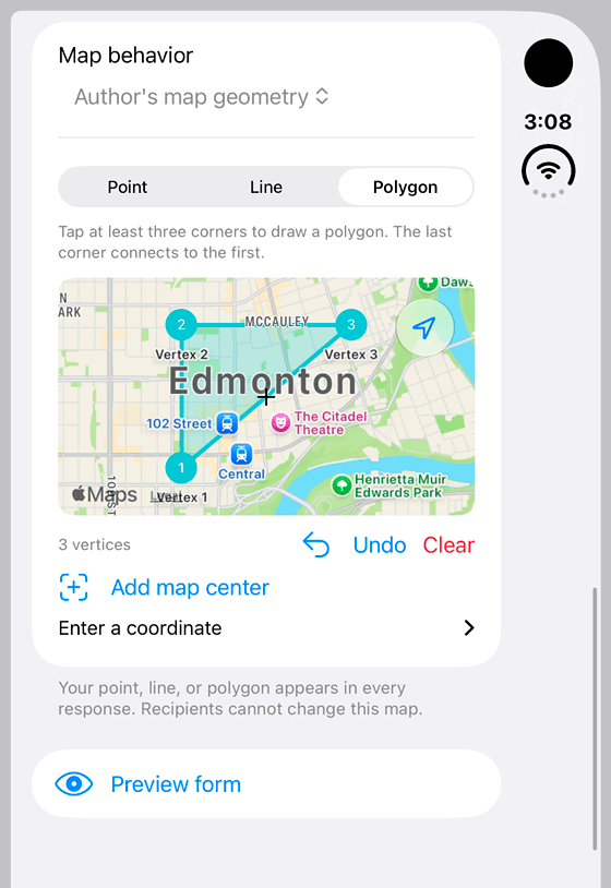 Choose the map for each response: genuine looping iPhone Duo recording at half speed