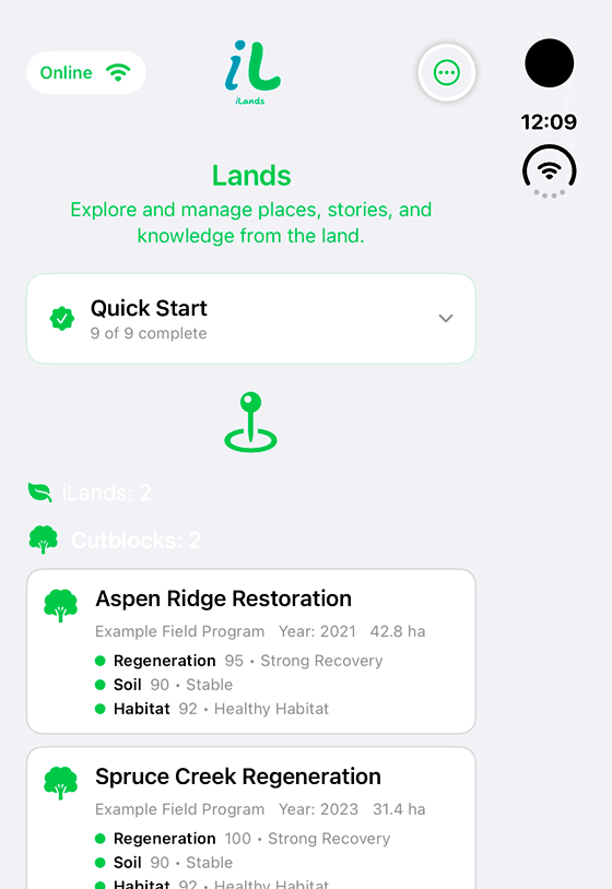 Browse and maintain land records: genuine looping iPhone Duo recording at half speed