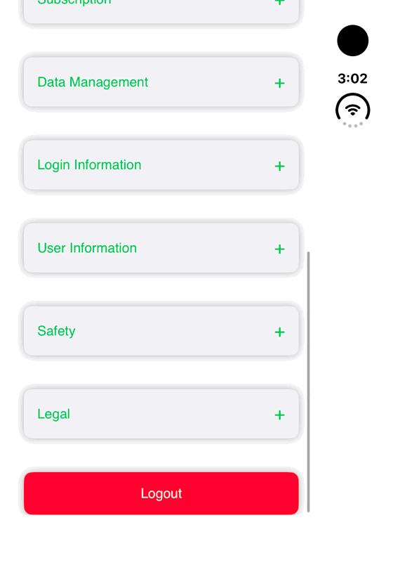 Protect data and manage the account: genuine looping iPhone Duo recording at half speed