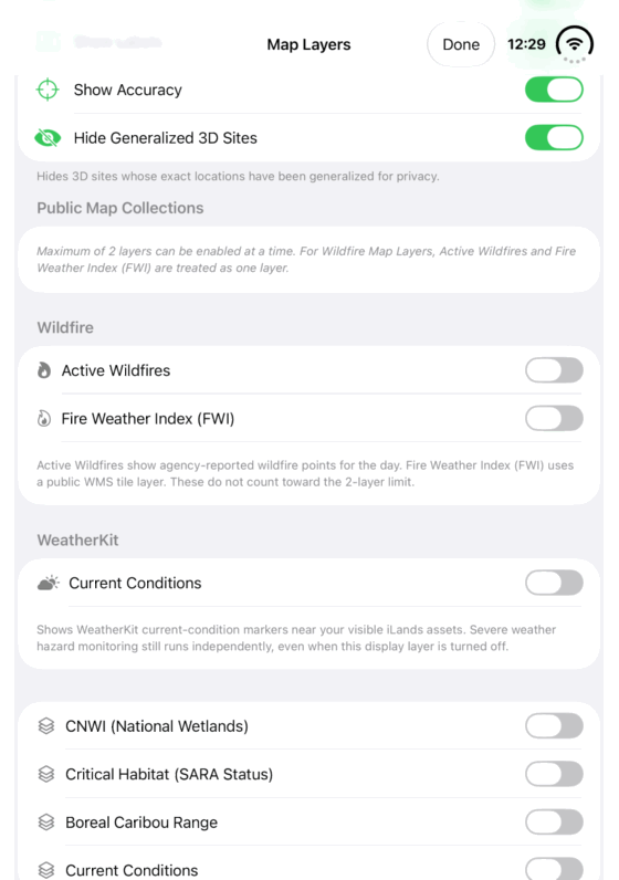 View Active Wildfires: looping iPhone Duo screen recording at half speed