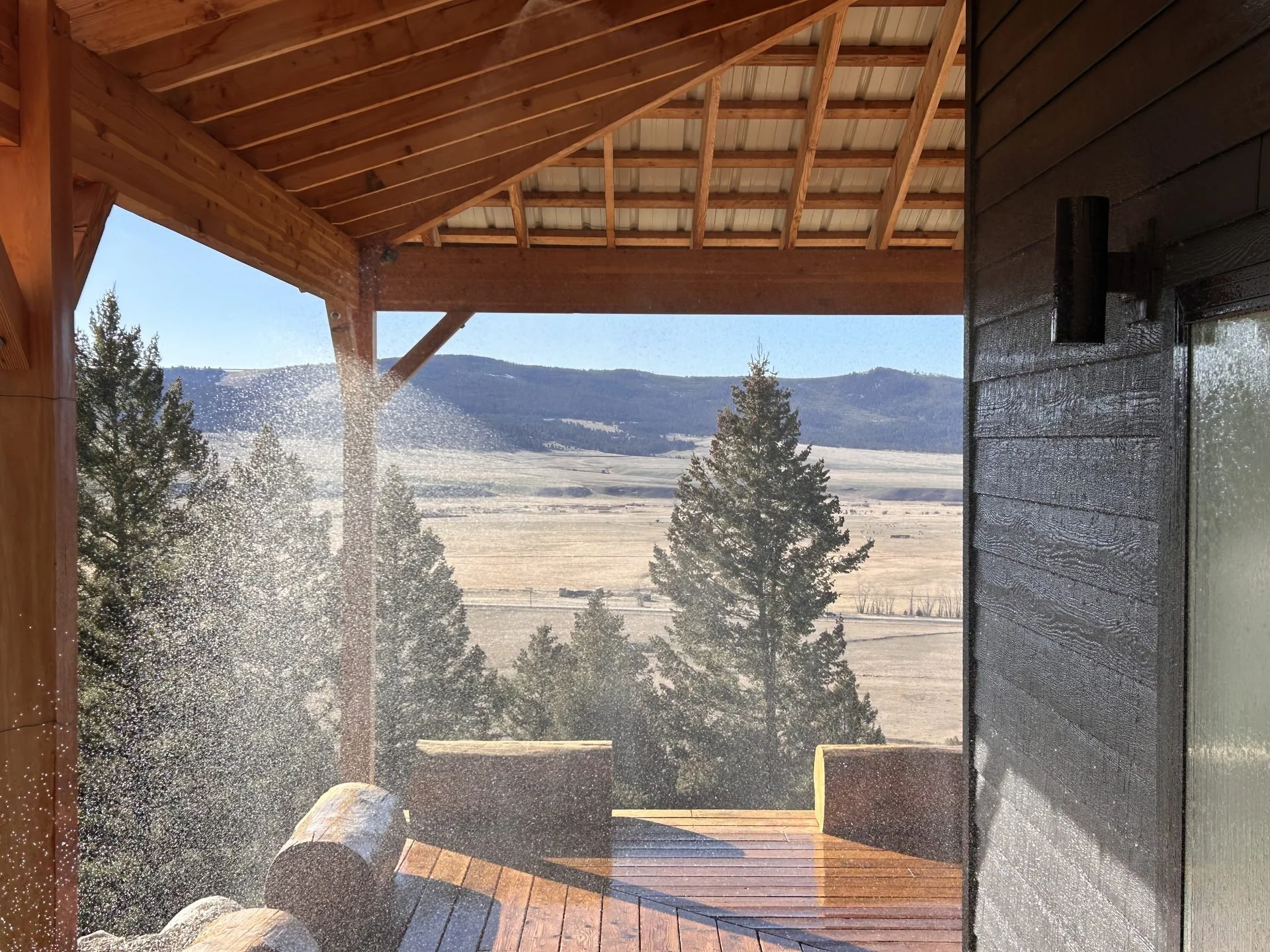 Professional proactive fire spraying application