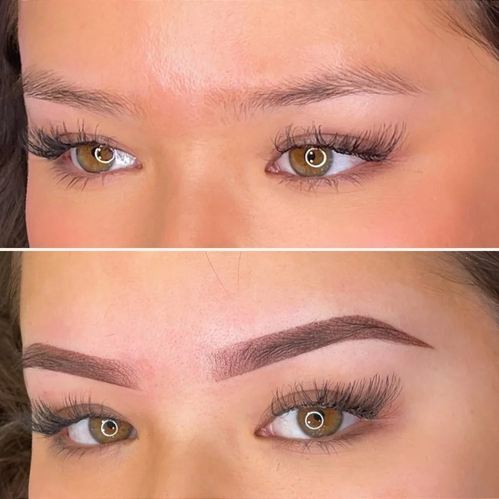 Powder brows voor en na 2