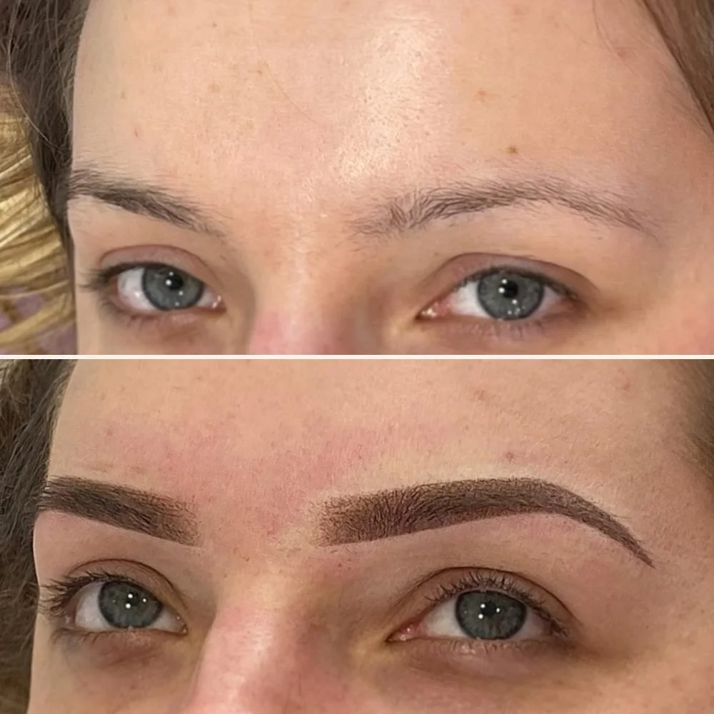 Powder brows voor en na 1