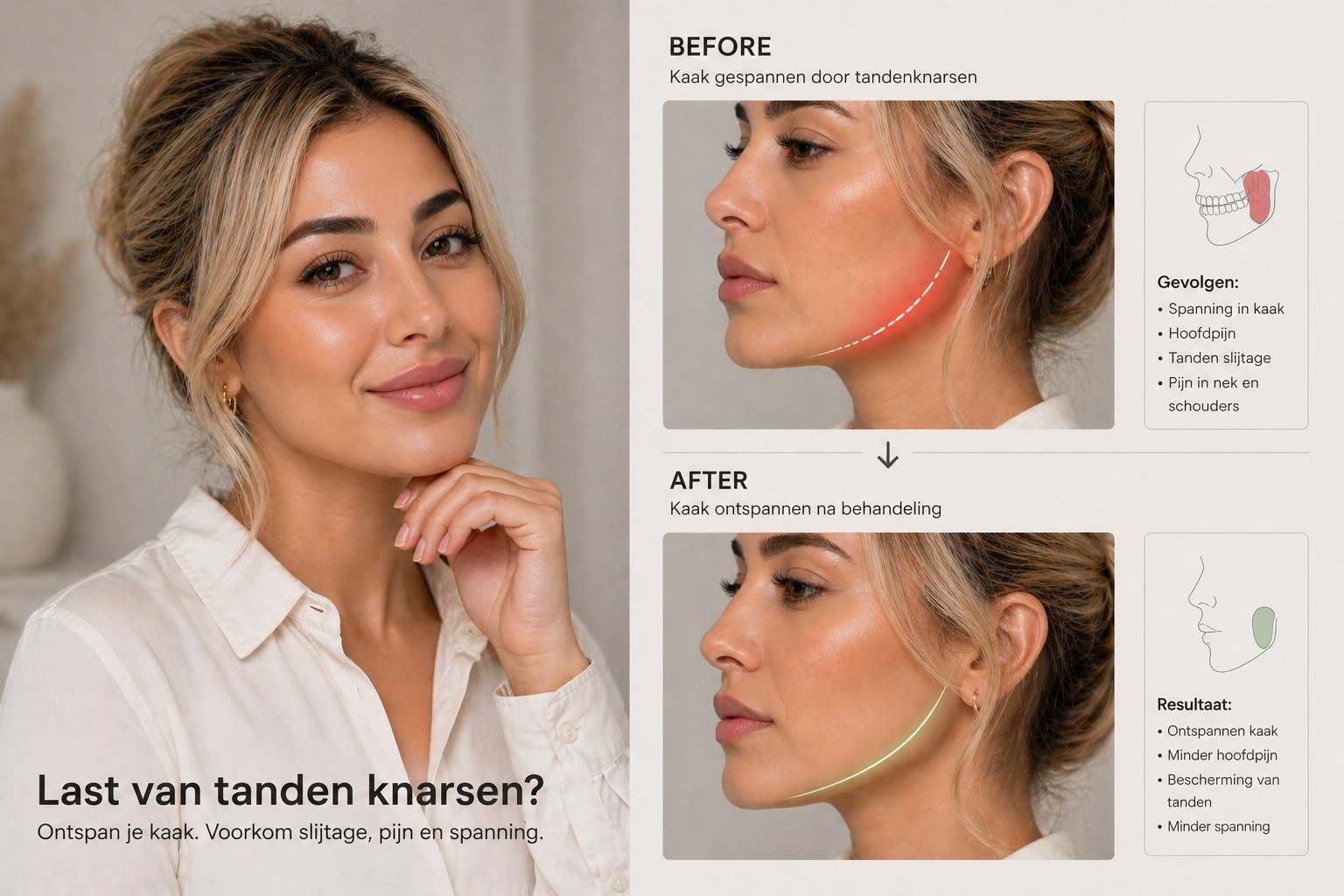 Last van tandenknarsen of kaakspanning?