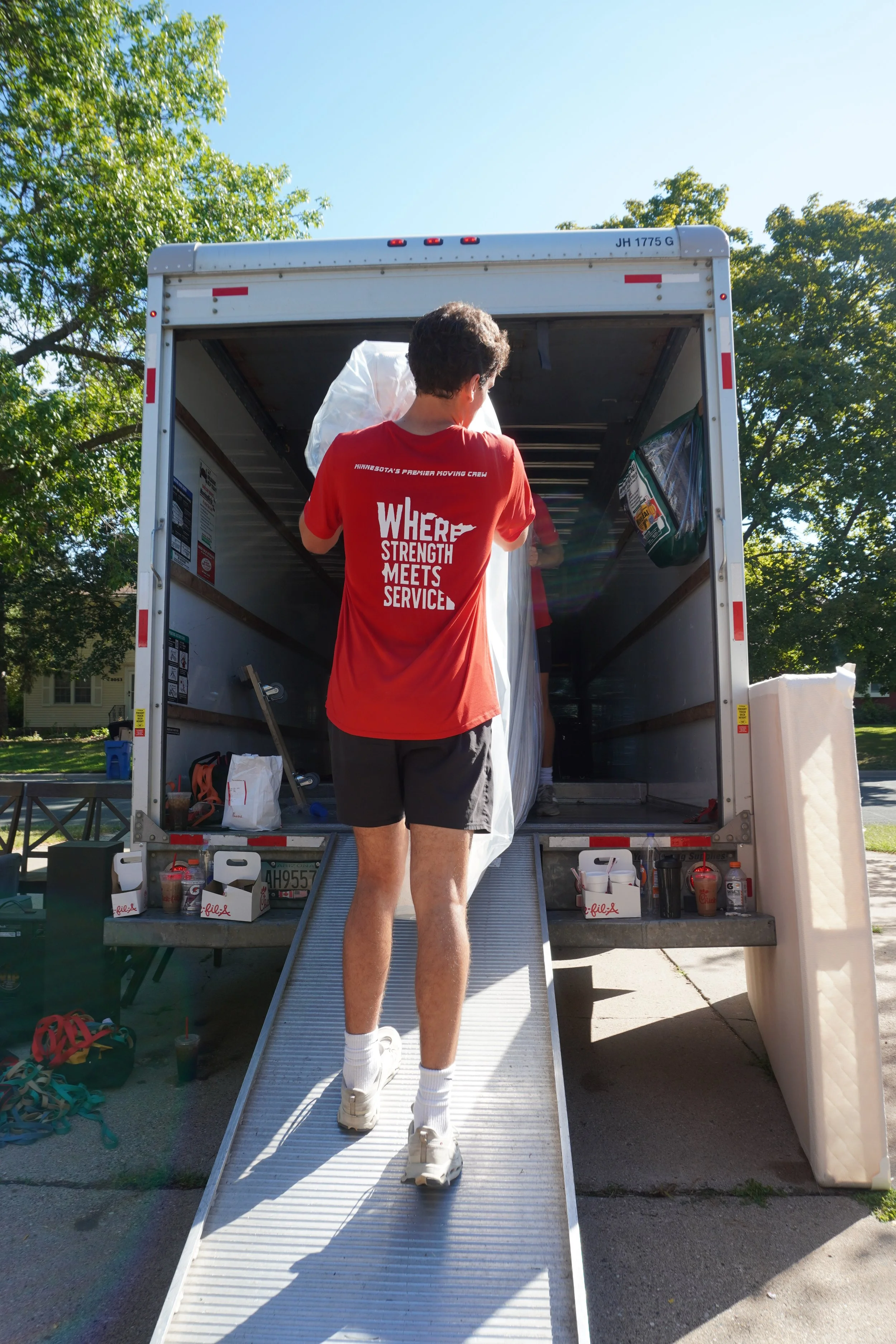 Collegiate Power Movers crew on a move